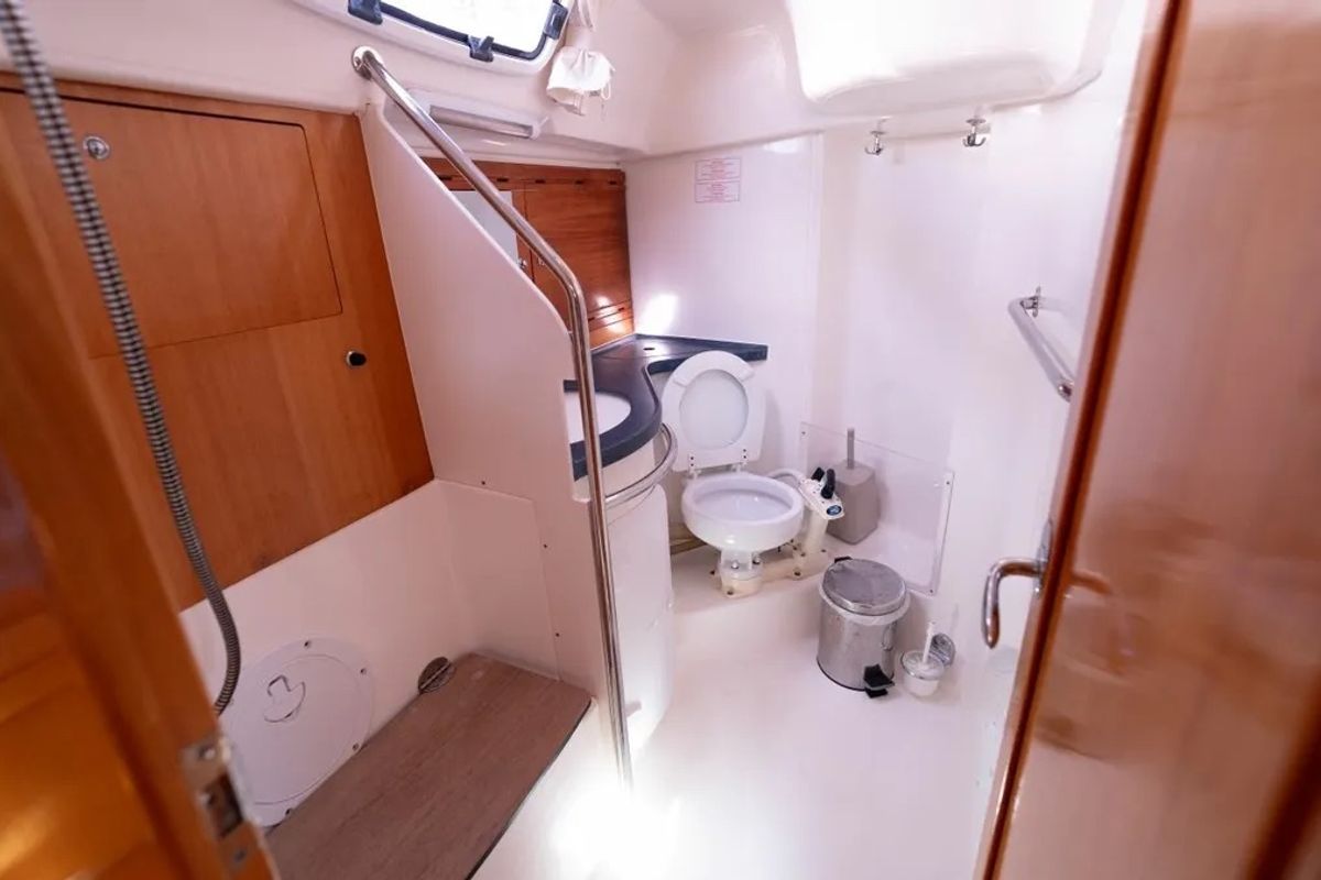 Head on Mr Bojangles, a Bavaria 38 sailboat at Municipal Unit of Palairos, Greece