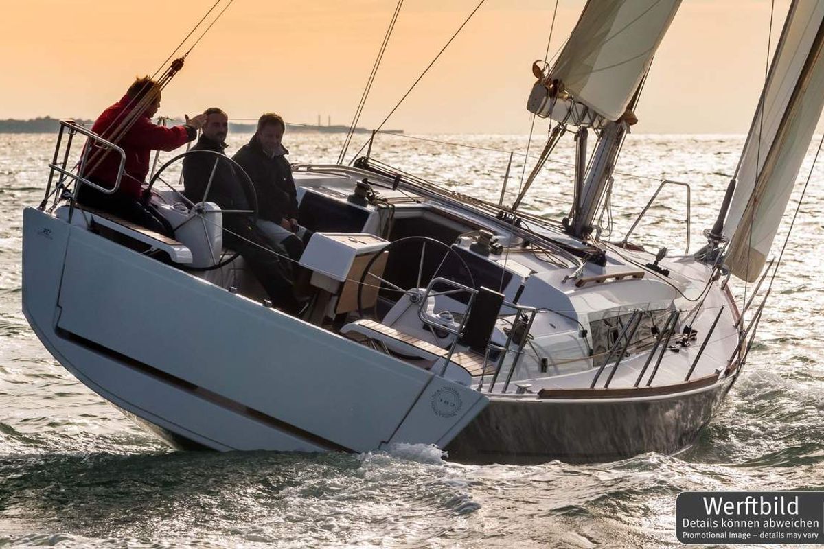 Freedom, a Dufour 382 GL sailboat at Barth, Germany