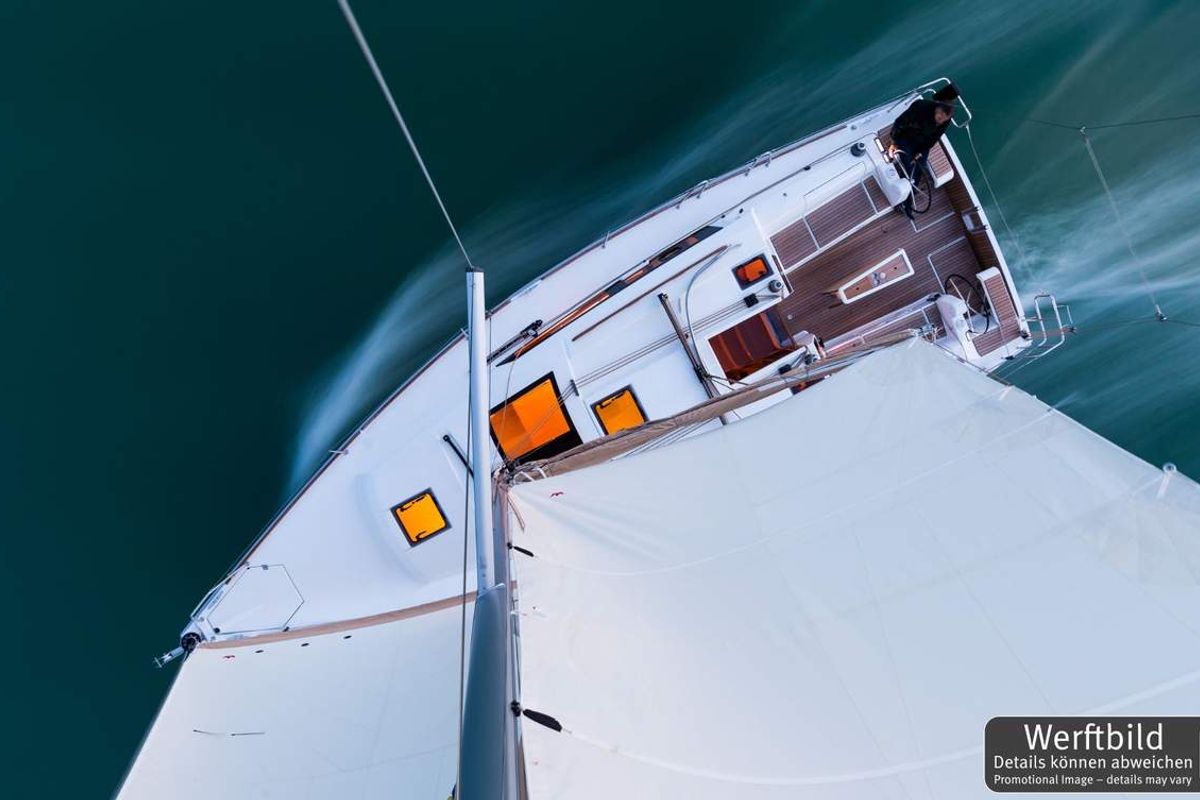 Freedom, a Dufour 382 GL sailboat at Barth, Germany