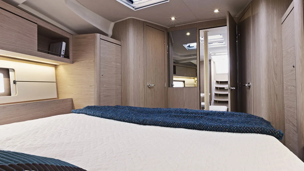 Cabin on Sunsail 46 Mon Classic, a Beneteau Oceanis 46 sailboat at Općina Marina, Croatia