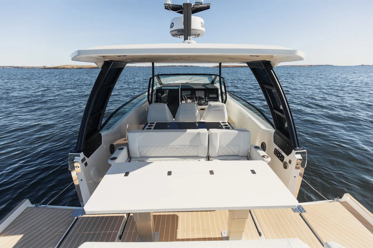 LEVIATHAN, a Saxdor Yachts Saxdor 320 GTO motorboat at Sitges, Spain