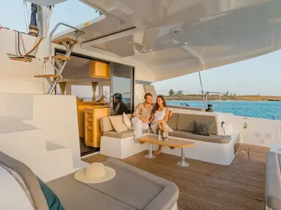 Lizzy II, a Lagoon Lagoon 42 catamaran at Seget Donji, Croatia