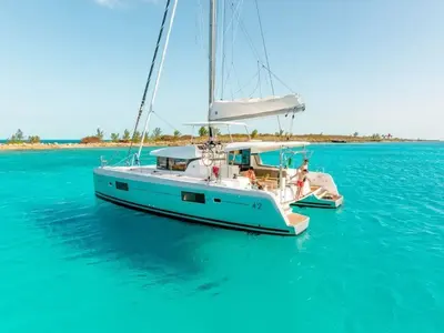 Lizzy II, a Lagoon Lagoon 42 catamaran at Seget Donji, Croatia