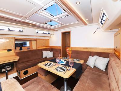 Salon of Lorelei, a Hanse Yachts Hanse 455 sailboat at Grad Kaštela, Croatia