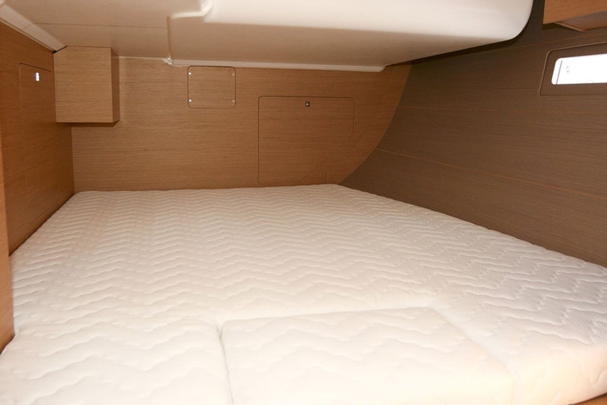 Cabin on Stella, a Dufour 412 GL sailboat at Grad Pula, Croatia