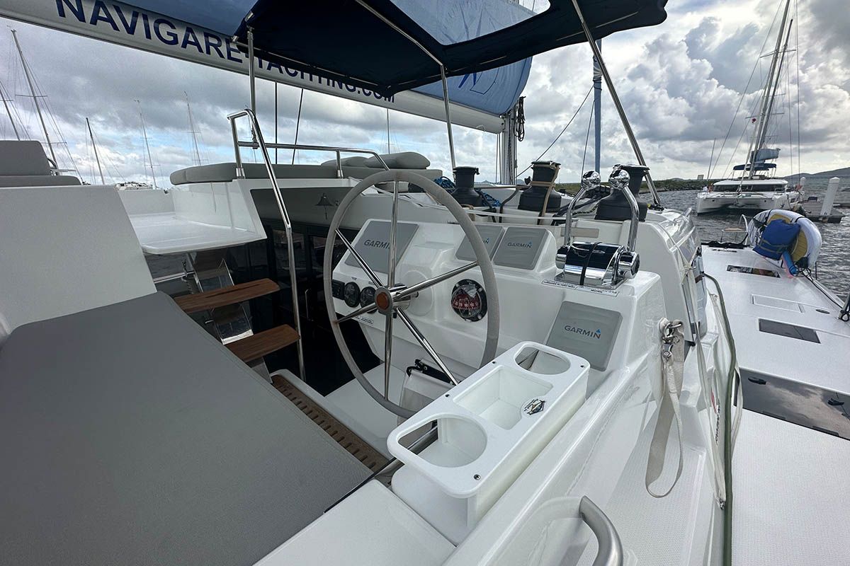 Endless Summer, a Fountaine Pajot Aura 51 catamaran at Road Town, British Virgin Islands