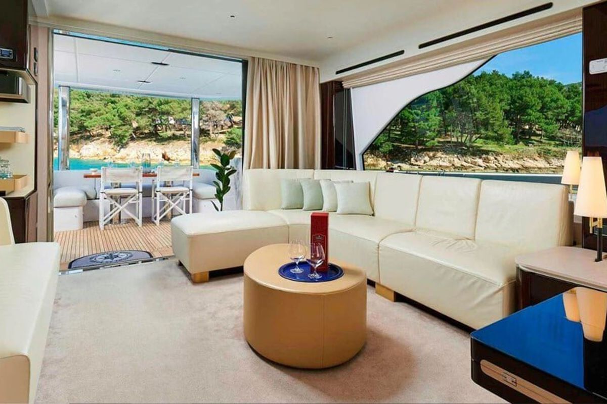 Galley of OMR Group, a Azimut 78 Fly yacht at Podstrana - Miljevac, Croatia