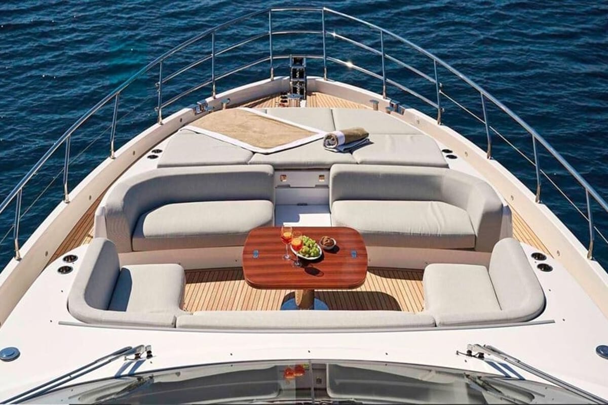 Exterior view of OMR Group, a Azimut 78 Fly yacht at Podstrana - Miljevac, Croatia