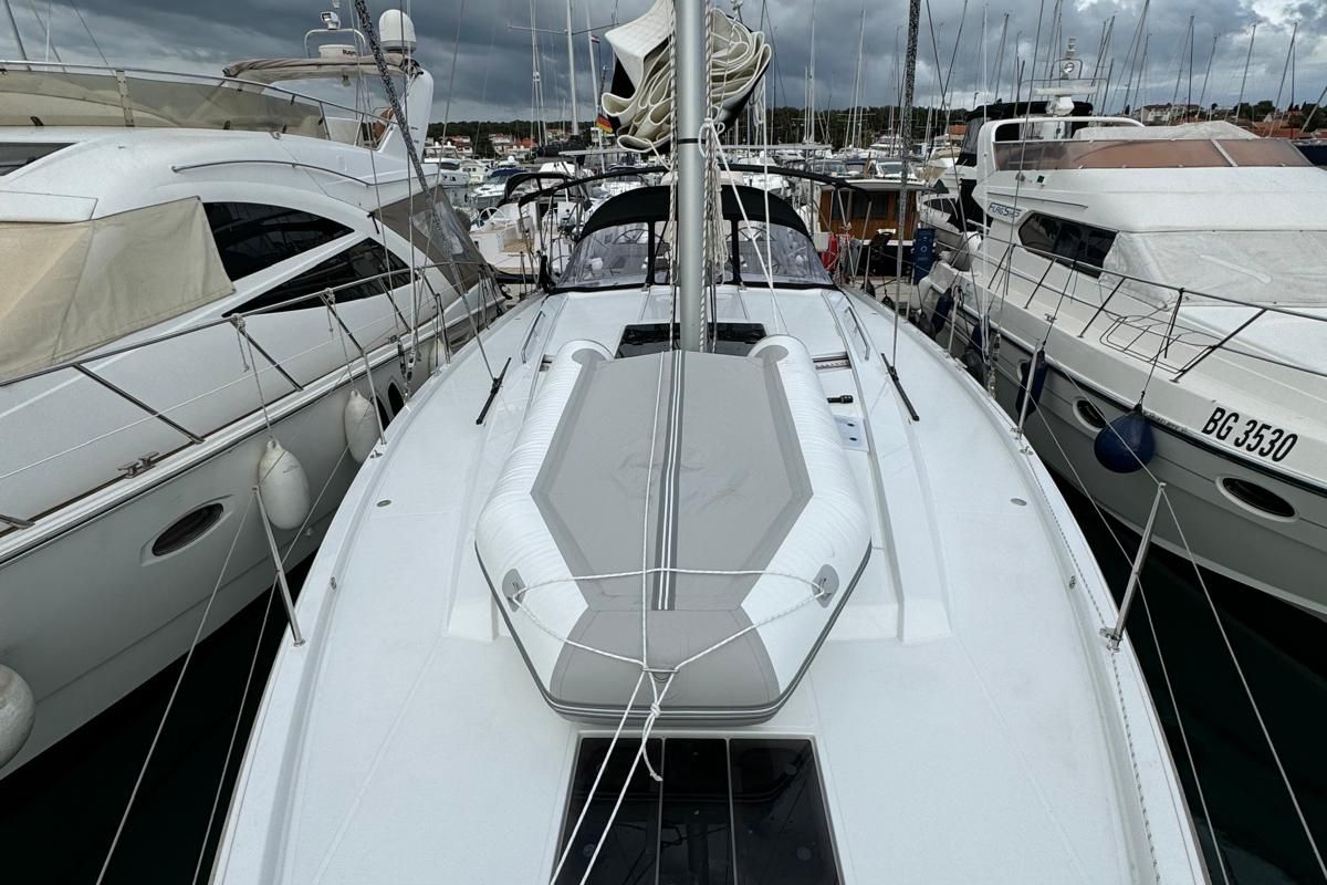 Deck of Venus, a Hanse Yachts Hanse 460 sailboat at Grad Biograd na Moru, Croatia