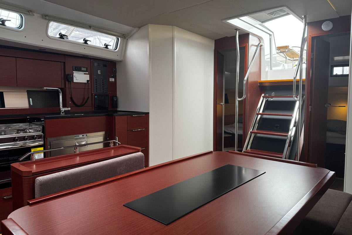 Salon of Venus, a Hanse Yachts Hanse 460 sailboat at Grad Biograd na Moru, Croatia