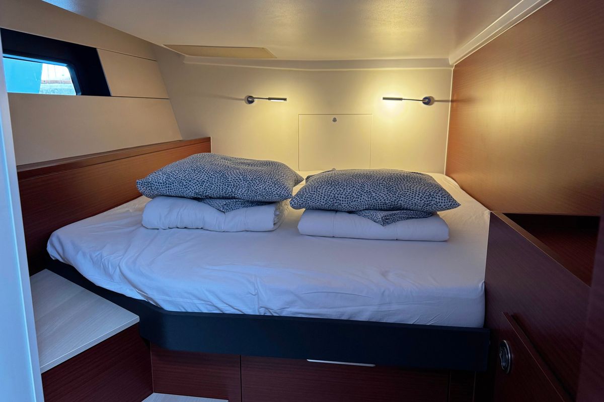Cabin on Venus, a Hanse Yachts Hanse 460 sailboat at Grad Biograd na Moru, Croatia