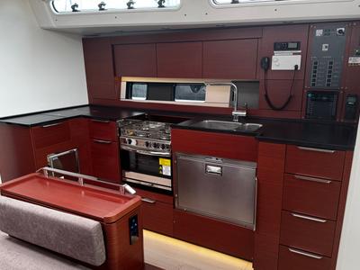 Galley of Venus, a Hanse Yachts Hanse 460 sailboat at Grad Biograd na Moru, Croatia