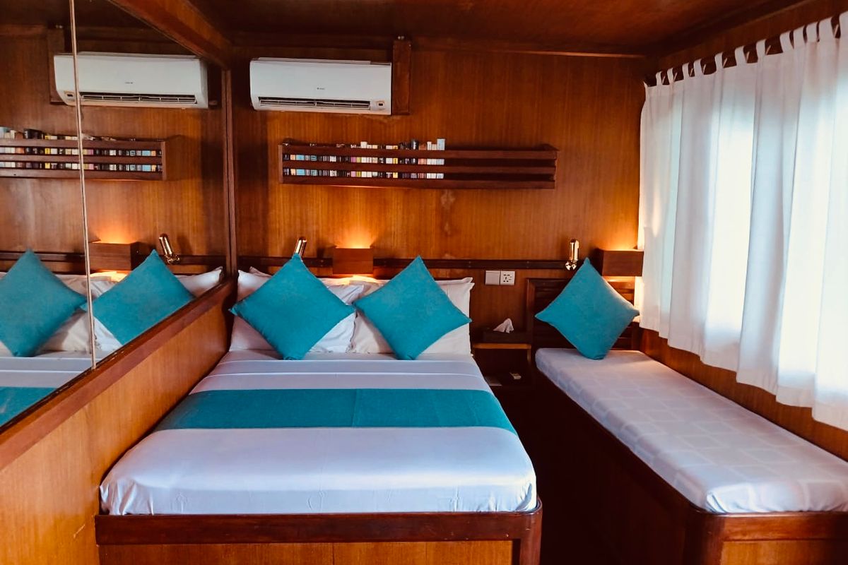 Cabin on Stella 2, a Gulet Wooden motor yacht yacht at Malé, Maldives