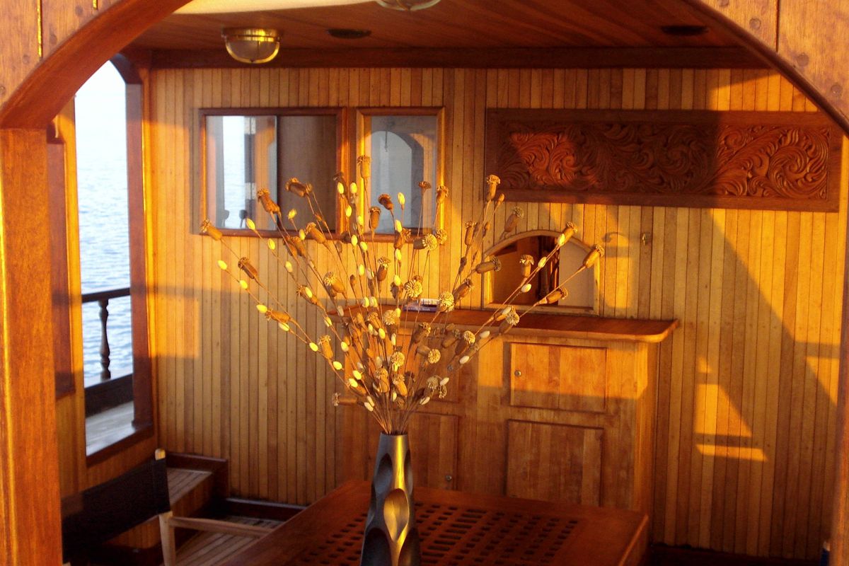 Salon of Stella 2, a Gulet Wooden motor yacht yacht at Malé, Maldives