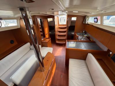 Salon of Simba, a Beneteau Oceanis 41.1 sailboat at Ibiza, Spain