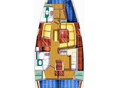 Penelope K, a Jeanneau Sun Odyssey 43 sailboat at Athens, Greece