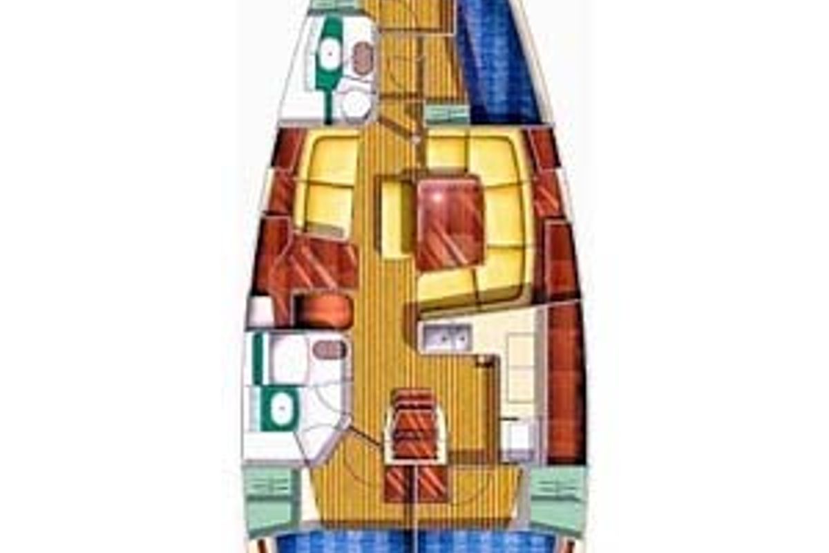 Penelope K, a Jeanneau Sun Odyssey 43 sailboat at Athens, Greece