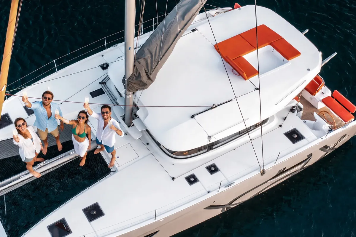Bossa Nova, a Excess Excess 14 catamaran at Msida, Malta
