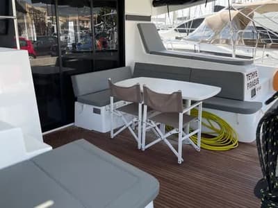 Deck of Tethys, a Lagoon 42 catamaran at Municipal Unit of Lefkada, Greece