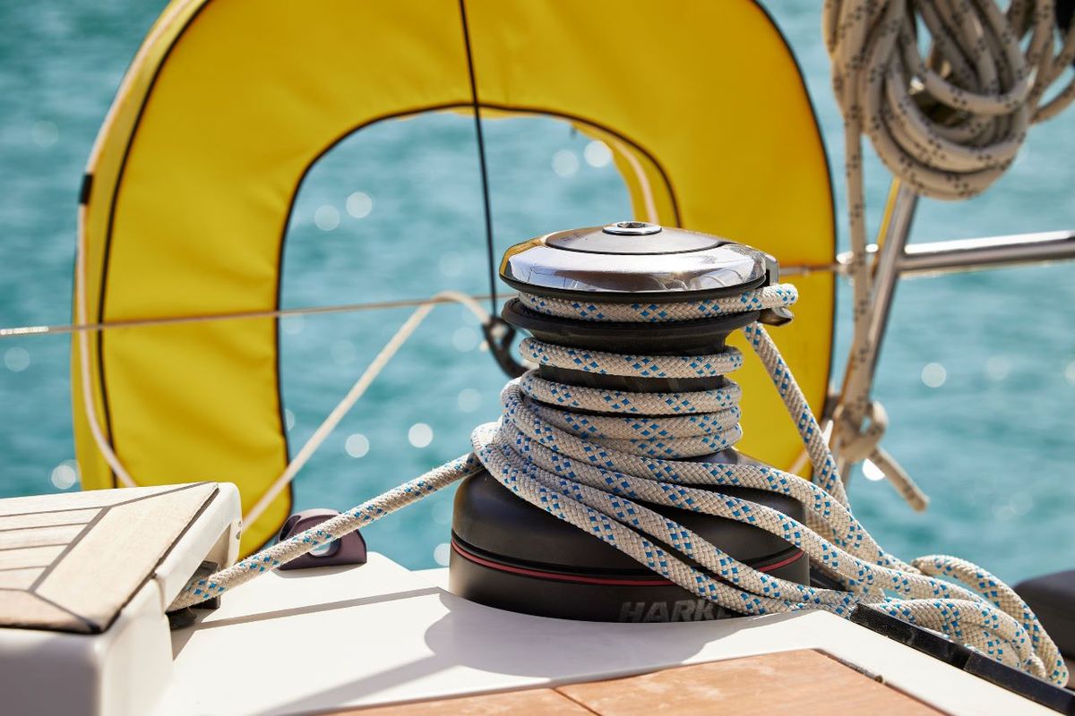 Friends, a Elan Impression 50 sailboat at Grad Pula, Croatia