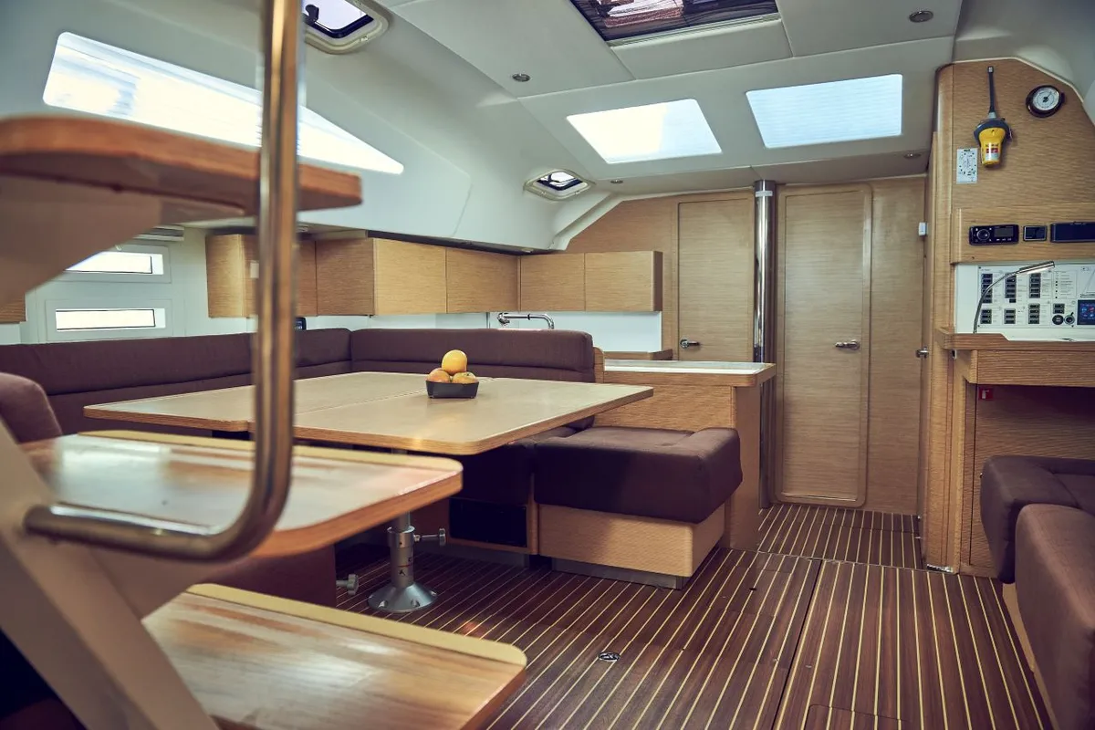 Salon of Friends, a Elan Impression 50 sailboat at Grad Pula, Croatia