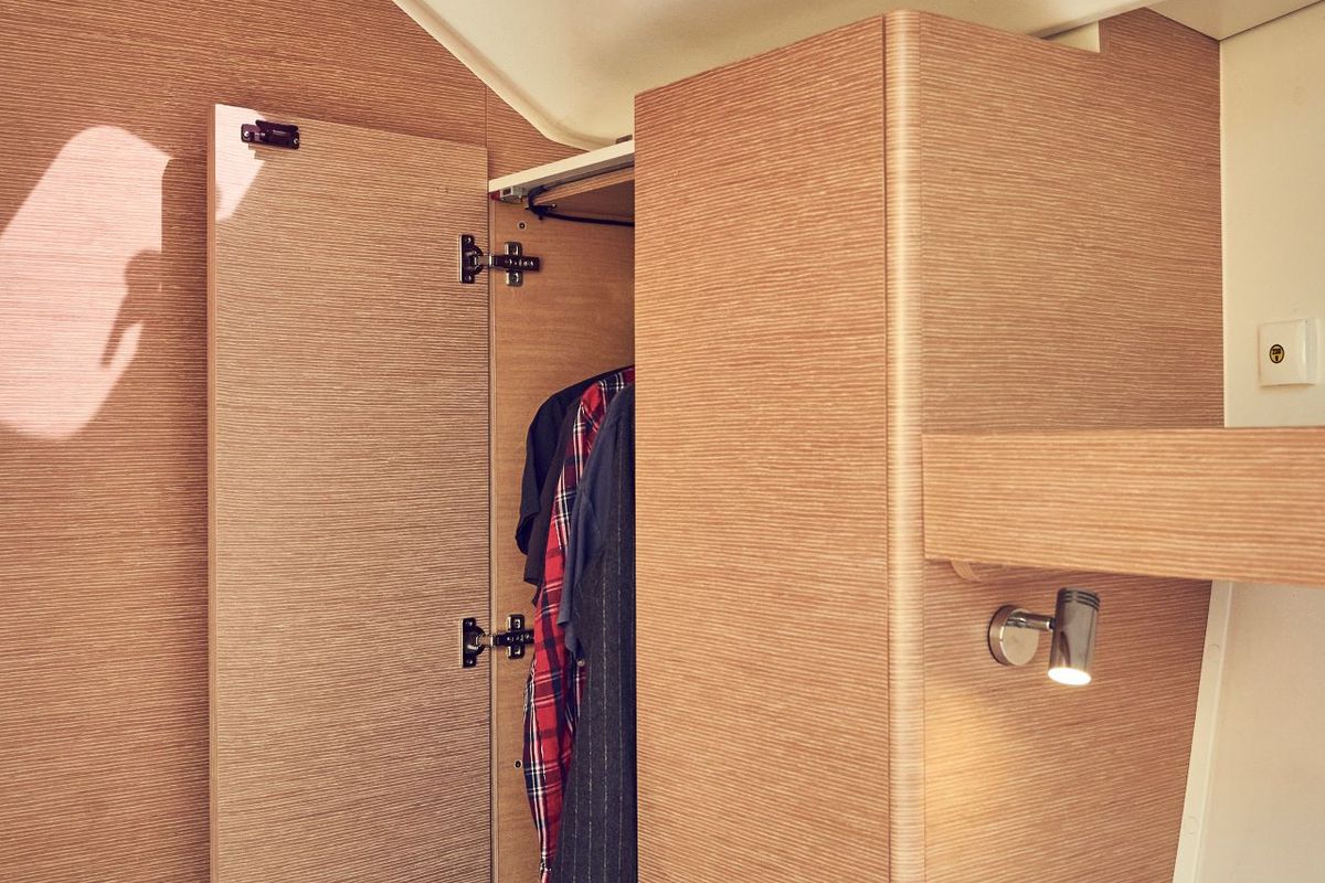 Cabin on Friends, a Elan Impression 50 sailboat at Grad Pula, Croatia