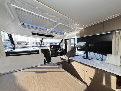 Cabin on Blue Horizon, a Jeanneau Merry Fisher 1095 motorboat at Pirovac, Croatia