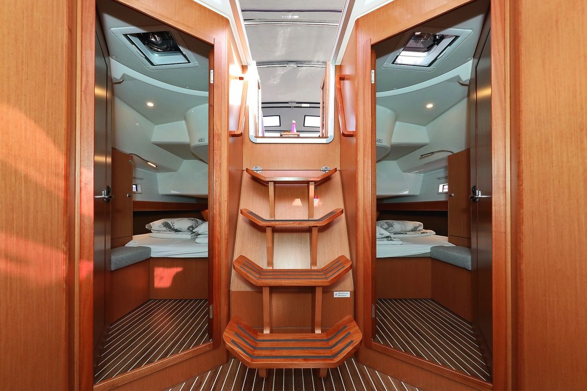 Cabin on Summer Jazz, a Bavaria Cruiser 46 sailboat at Grad Biograd na Moru, Croatia