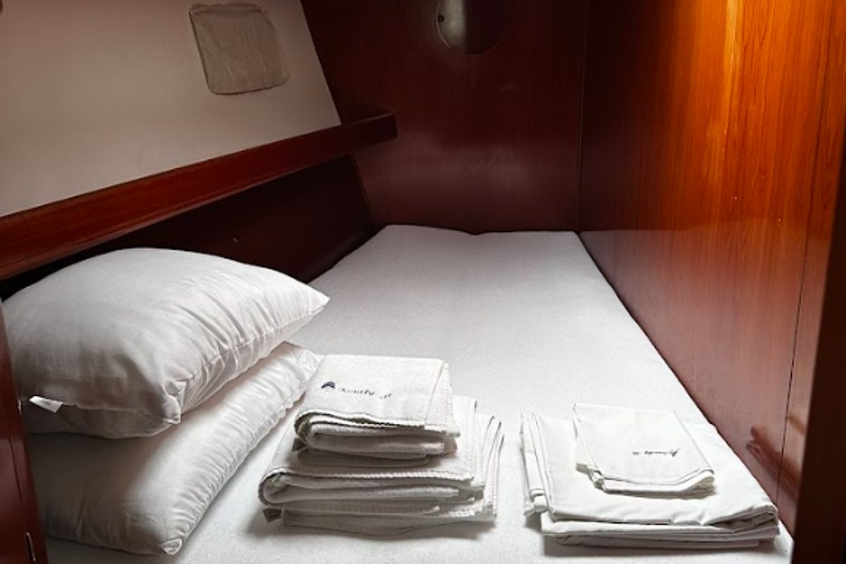 Cabin on Chrysa M, a Beneteau Oceanis Clipper 473 sailboat at Municipal Unit of Lefkada, Greece