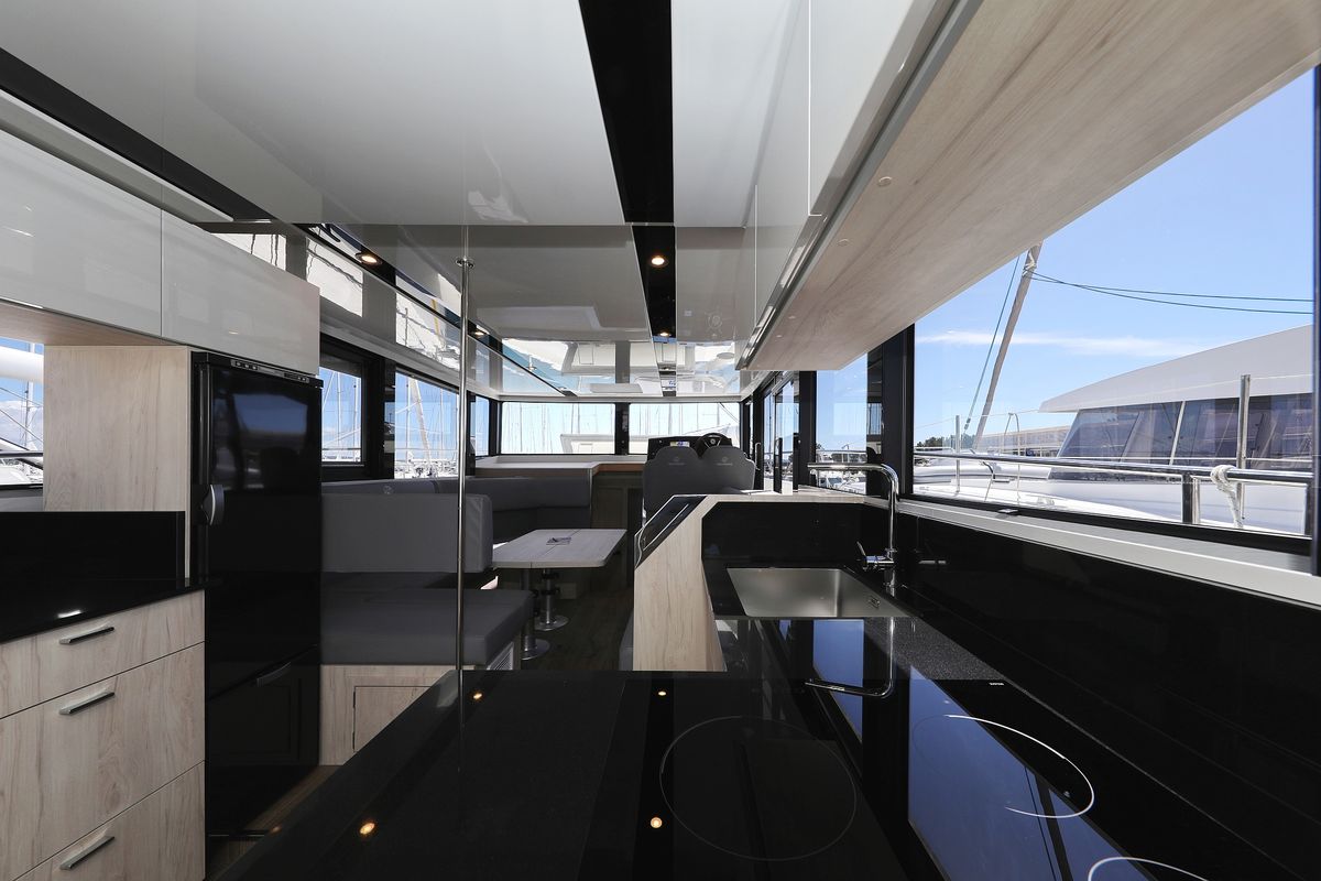 Galley of Time Out, a Cobra Yachts Seamaster 45 yacht at Općina Sukošan, Croatia