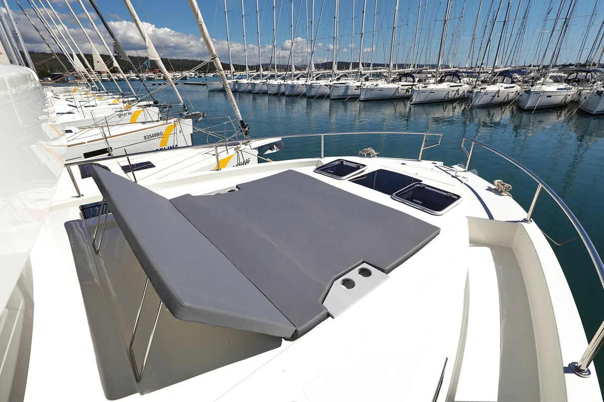 Deck of Time Out, a Cobra Yachts Seamaster 45 yacht at Općina Sukošan, Croatia