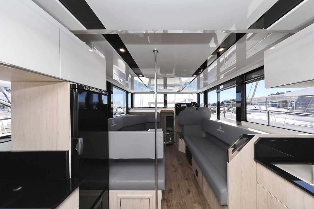 Galley of Time Out, a Cobra Yachts Seamaster 45 yacht at Općina Sukošan, Croatia