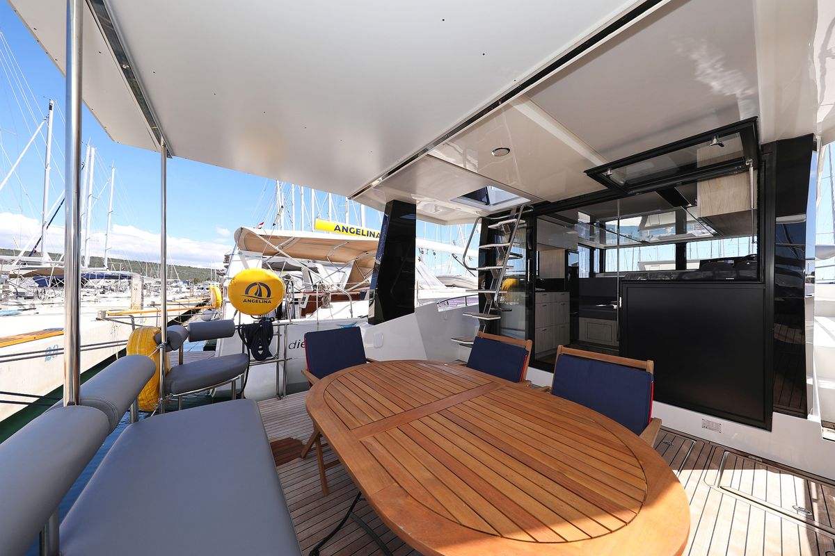Deck of Time Out, a Cobra Yachts Seamaster 45 yacht at Općina Sukošan, Croatia