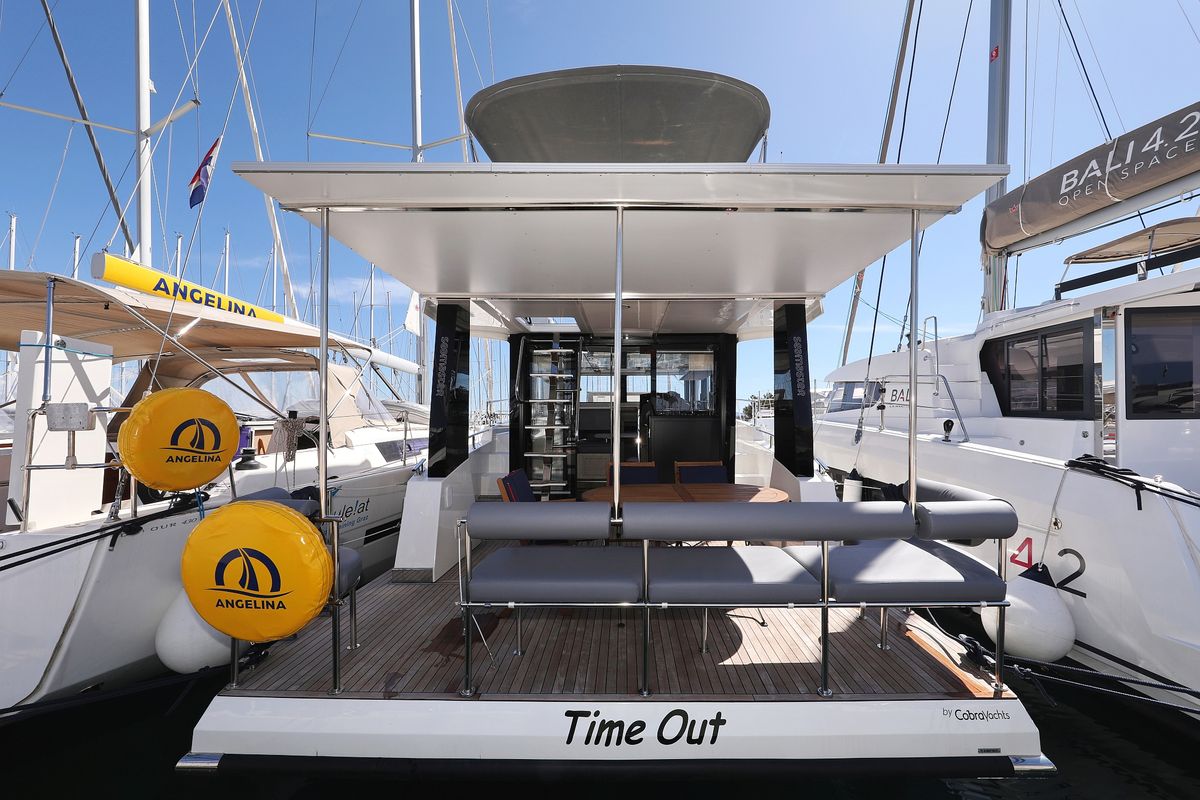 Deck of Time Out, a Cobra Yachts Seamaster 45 yacht at Općina Sukošan, Croatia
