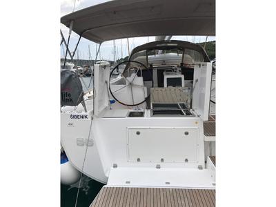 Cockpit of MALIN (owner version, new sails 2024., air condition, generator), a Dufour 460 Grand Large sailboat at Primošten,…