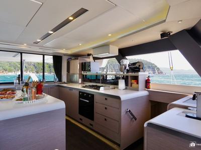 Galley of Maurice - Luxury Catamaran, A/C, Generator, Water maker, a Fountaine Pajot Samana 59 catamaran at Cannigione, Italy
