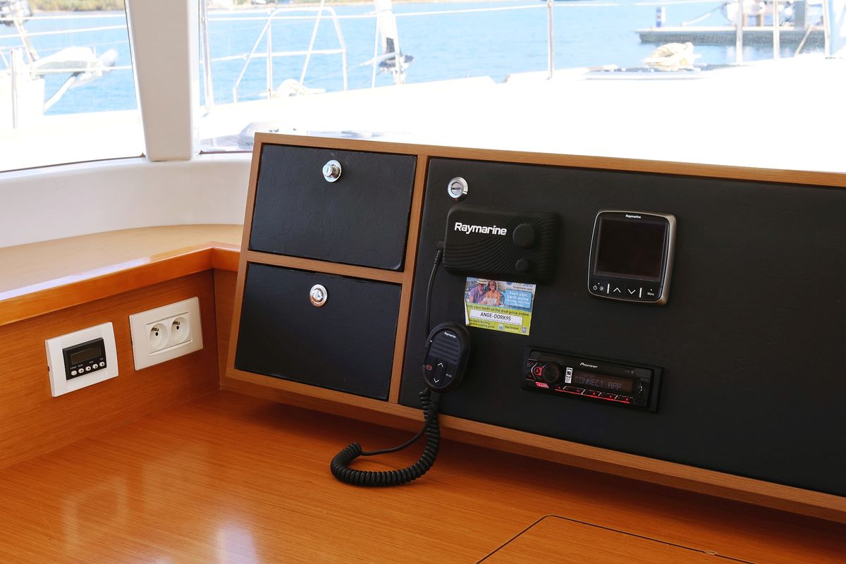 Dorka V, a Lagoon 450 catamaran at Grad Vodice, Croatia