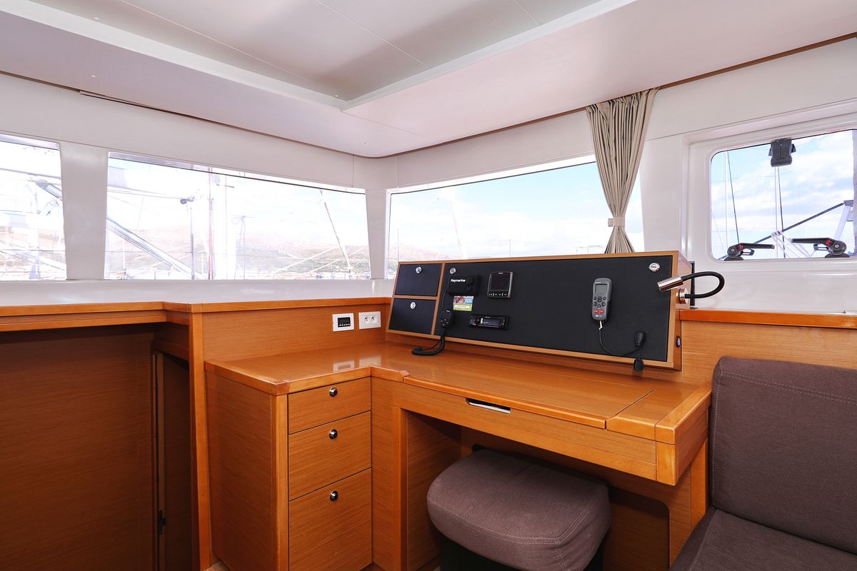 Dorka V, a Lagoon 450 catamaran at Grad Vodice, Croatia