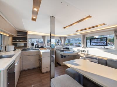 Galley of Skyfall, a Lagoon 46 catamaran at Split, Croatia