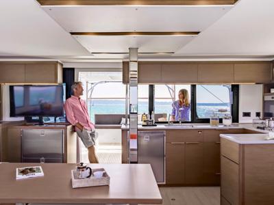 Galley of Vuk, a Lagoon 46 catamaran at Seget Donji, Croatia