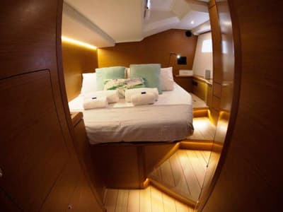 Cabin on Pelagic Sail, a Jeanneau 54 sailboat at Municipal Unit of Ellomenos, Greece