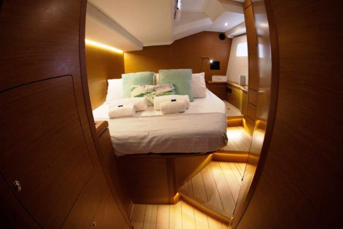 Cabin on Pelagic Sail, a Jeanneau 54 sailboat at Municipal Unit of Ellomenos, Greece