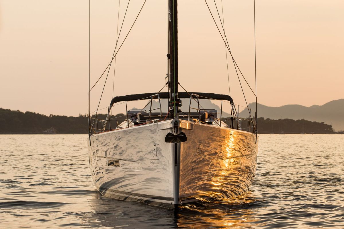 Cabin on INVICTUS, a Dufour 56 Exclusive sailboat at Capo d'Orlando, Italy