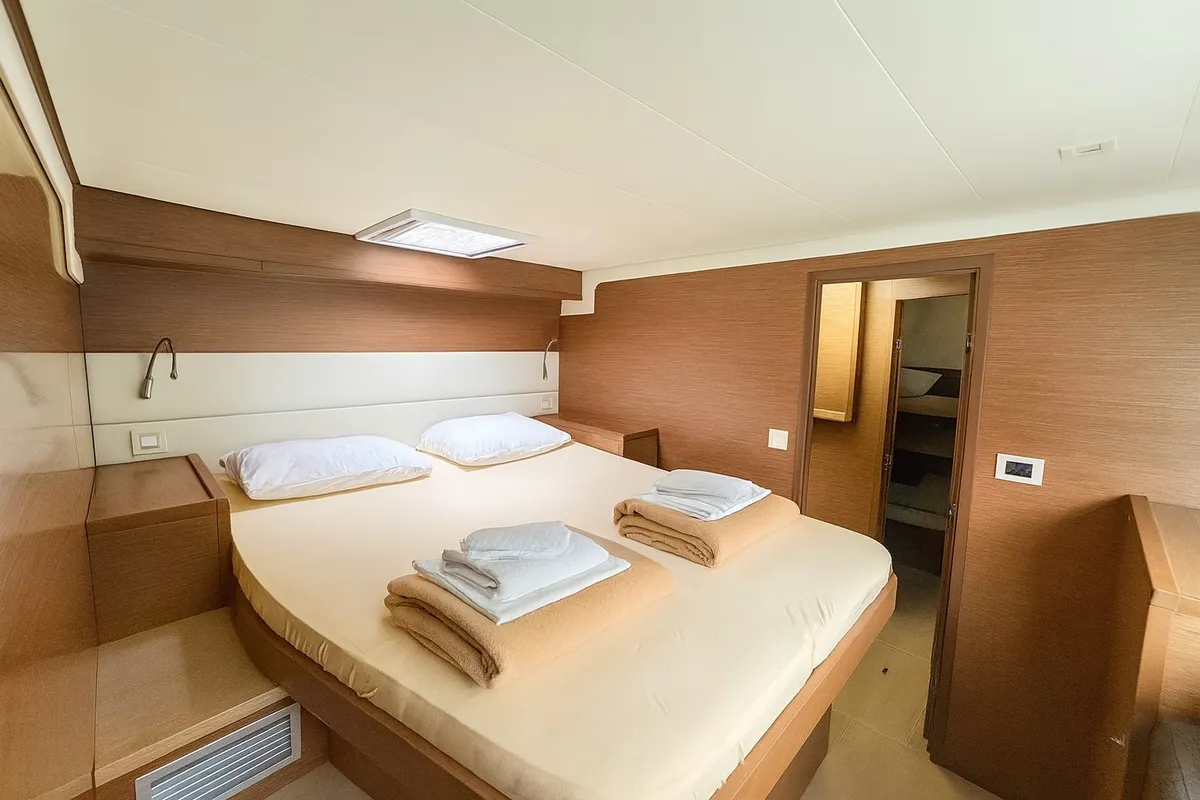 Cabin on Orion Star, a Lagoon 52 catamaran at Volos Municipality, Greece