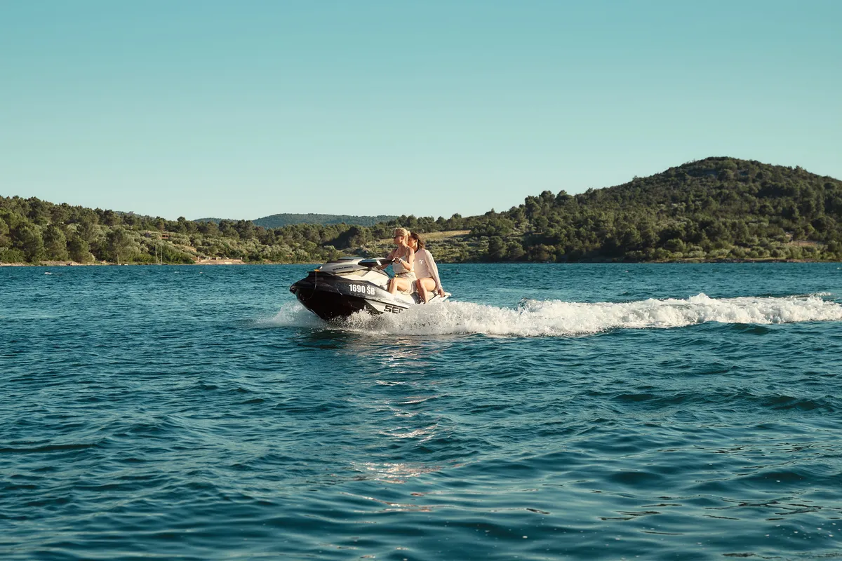 Alyss, a Azimut 72 yacht at Skradin, Croatia