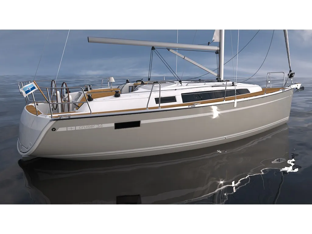 Floor plan of Lotus, a Bavaria Cruiser 34 sailboat at Općina Sukošan, Croatia