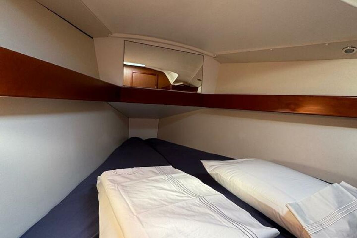 Cabin on Finia, a Beneteau Oceanis 34 sailboat at Grad Opatija, Croatia
