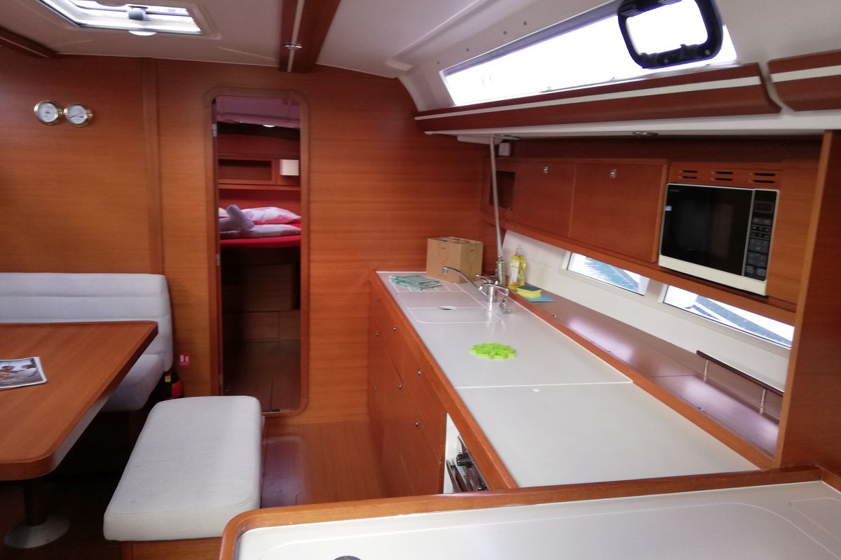 Salon of My Life, a Dufour 450 Grand Large sailboat at Grad Pula, Croatia