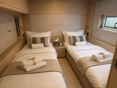 Cabin on Princess Karla, a Lagoon 60 catamaran at Grad Kaštela, Croatia