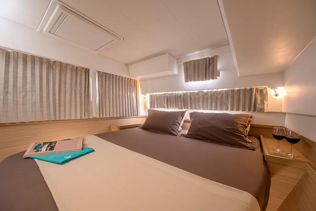 Cabin on Katharina, a Lagoon 42 catamaran at Grad Trogir, Croatia